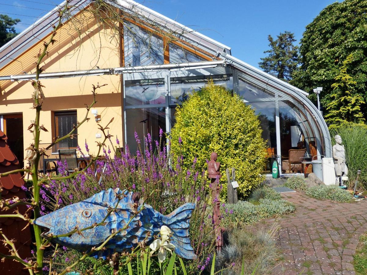 "Balmgarten" Im Naturpark Usedom, Bio Solarhaus Mit Grossem Garten Exterior foto